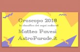 Astroparade 2018 - oroscopo 2018