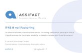 IFRS 9 nel Factoring - IFRS 9 nel Factoring La classificazione e la misurazione del factoring nel nuovo principio IFRS 9 Lâ€™appliazione del usiness model e le aratteristihe dei