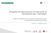 Regione Veneto Formazione Formatori - Piano formativo 2012_09_07_v. 04