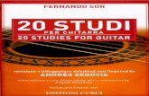 SOR - 20 Studi (Rev Segovia - Gilardino) (Guitar - Chitarra)