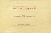 Olindo Malagodi - Conversazioni della Guerra 1914-1919 (1920)