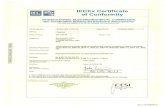 Euromotori - Motori elettrici per elevate prestazioni ... IECEx Certificate of Conformity IECEx CES