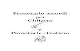Prontuario accordi per Chitarra e Pianoforte -Tastiera tastiera e pianoforte . 13. ... Ne £¨ consentito