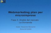 Webmarketing Plan per microimprese - Analisi del Mercato: La Domanda
