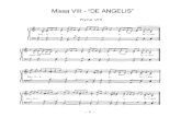 Missa VIII - â€œDE ANGELISâ€‌