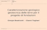 Caratterizzazione geologico-geotecnica-dei terreni