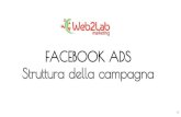 FACEBOOK ADS Struttura della campagna .STRUTTURA DI UNA CAMPAGNA Account Campagna Gruppo Annuncio