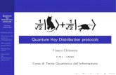 Quantum Distribution Key Protocols