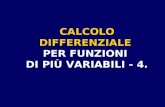 CALCOLO DIFFERENZIALE PER FUNZIONI DI PI™ VARIABILI - 4