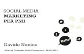 Social media marketing per PMI