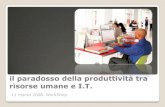 Workshop Il Paradosso Della Produttivit 