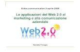 Le applicazioni del Web 2.0 al marketing e alla comunicazione aziendale