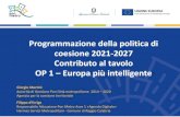Programmazione della politica di coesione 2021-2027 ... Portale web informativo, App e chioschi multimediali