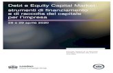Debt e Equity Capital Market: strumenti di ... Debt e Equity Capital Market: strumenti di finanziamento