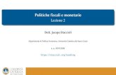 Jacopo Staccioli, PhD - Politiche fiscali e monetarie Lezione 2 2021. 2. 23.آ  Jacopo Staccioli a. a.