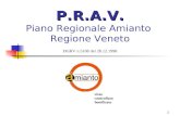 P.R.A.V. Piano Regionale Amianto  Regione Veneto