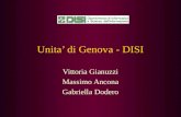 Unita di Genova - DISI Vittoria Gianuzzi Massimo Ancona Gabriella Dodero