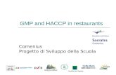 GMP and HACCP in restaurants Comenius Progetto di Sviluppo della Scuola Srednja ola Zagorje