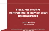 Measuring conjoint vulnerabilities in Italy: an asset based approach Adolfo Morrone La multidimensionalità della povertà: come