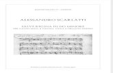 A Scarlatti Salve Regina Soprano Archi Organi Score