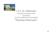 I.T.I. G. Marconi di Nocera Inferiore (Sa) proclama la prima edizione del progetto Premio Morrone