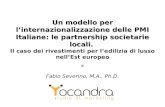 Un modello per lâ€™internazionalizzazione delle PMI Italiane: le partnership societarie locali