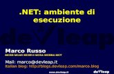 Www.  Marco Russo MCSD MCAD MCSE+I MCSA MCDBA MCT Mail: marco@  Italian blog:   ambiente di esecuzione