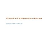 Scenari di Collaborazione Intranet Alberto Polzonetti