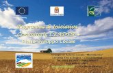 Programma di Iniziativa Comunitaria LEADER + Piano Sviluppo Locale Gruppo di Azione Locale Meridaunia Localit  Tiro a Segno â€“ 71023 Bovino Tel. 0881.912007