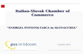 LUGLIO 2010 Italian-Slovak Chamber of Commerce ENERGIA FOTOVOLTAICA in SLOVACCHIA 1