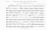 · PDF file RV 580 for four violins ... Vivaldi (1678-1741) Allegro tutti v n v solo 10 12 tutti 14 20 25 39 48 solo . 53 Violin Ill - A. Vivaldi - Concerto Op. 3 No. 10 in B minor